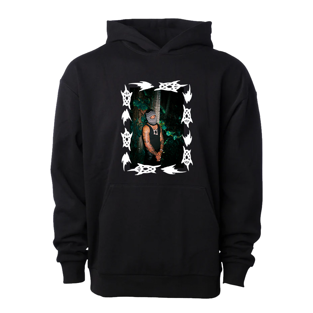 Black merch hoodie hotsell